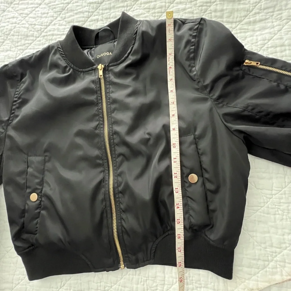 Stylish Bomber Jacket with Gold Finishes - Picture 11 of 12